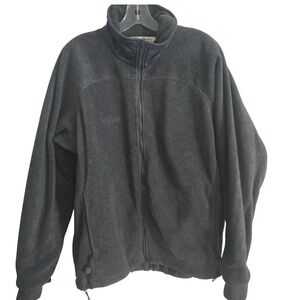 Columbia Interchange Fleece Jacket Men's Large Gray Full Zip Outdoor Hiking